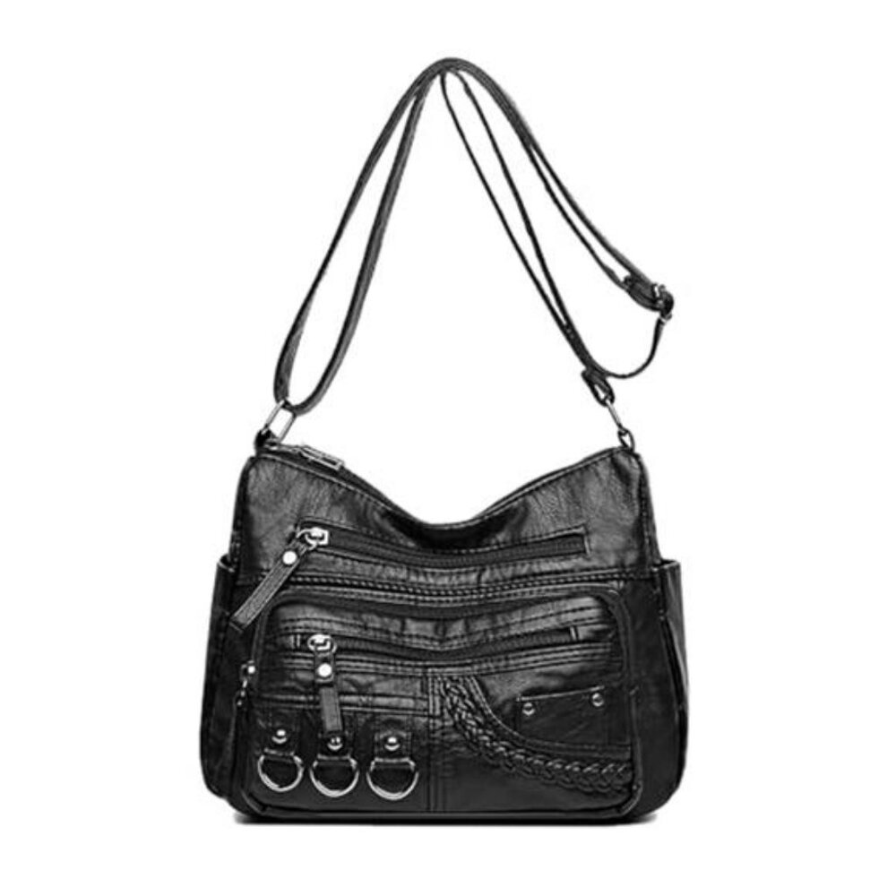 Crossboby Bag for Women - Soft PU Leather Multi-Pocket Shoulder Bag